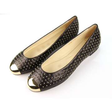 2016 New Collection Fashion Studded Flat Women Dress Shoes (Hcy02-070)